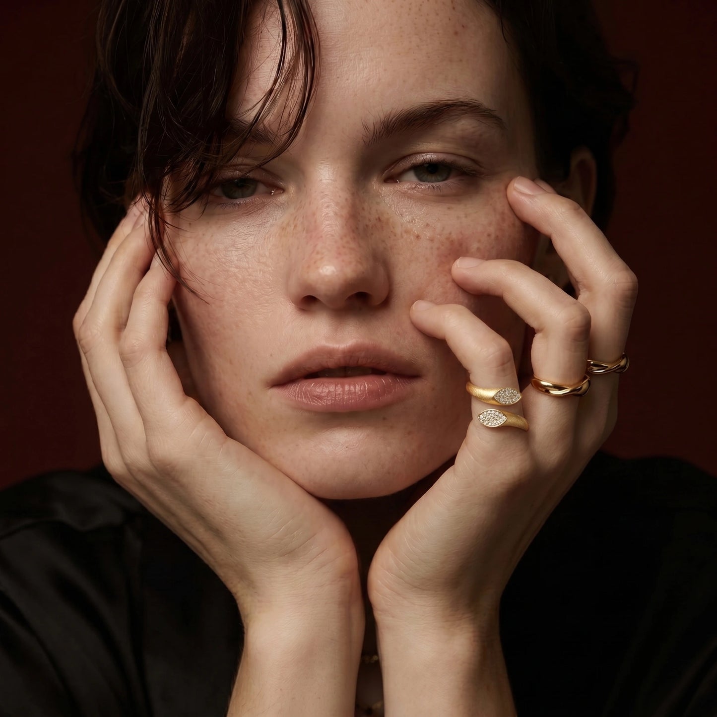 Gemini — Dual Pavé Open Ring