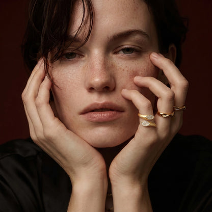 Gemini — Dual Pavé Open Ring