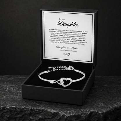 To My Daughter: Forever Linked Bracelet