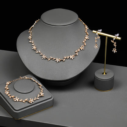 Rosé Garden 3-Piece Jewelry Set